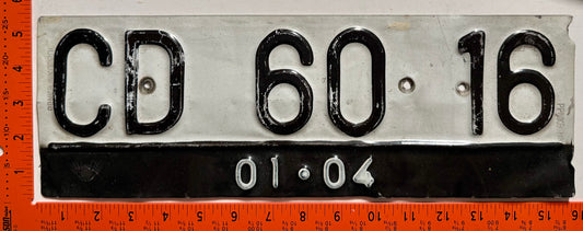 2004 Indonesia #CD 60 16 Diplomat License Plate