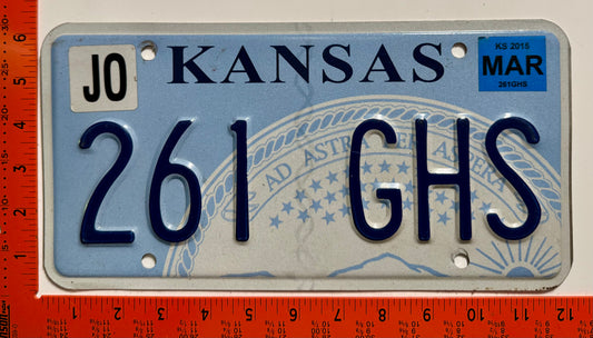 2015 Kansas #261 GHS License Plate