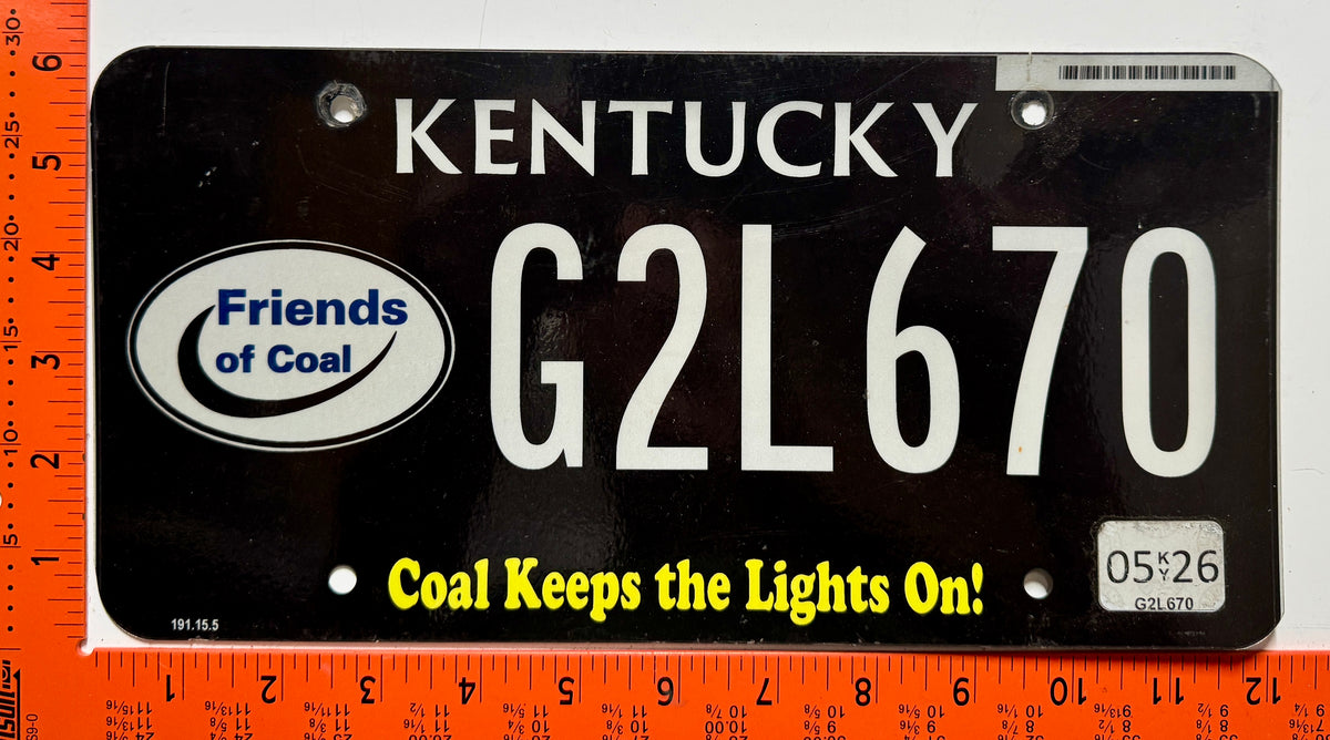 2026 Kentucky #G2L670 Friends of Coal License Plate