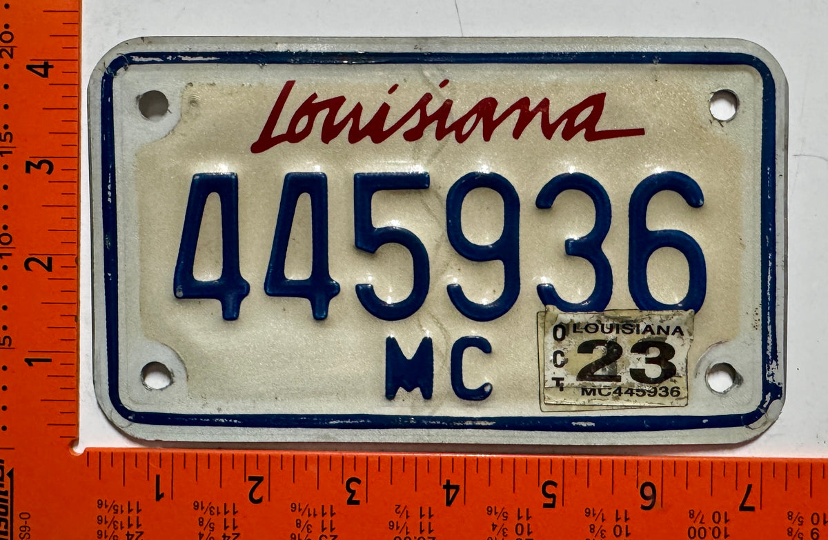 2023 Louisiana #445936 Motorcycle License Plate