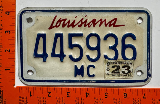2023 Louisiana #445936 Motorcycle License Plate