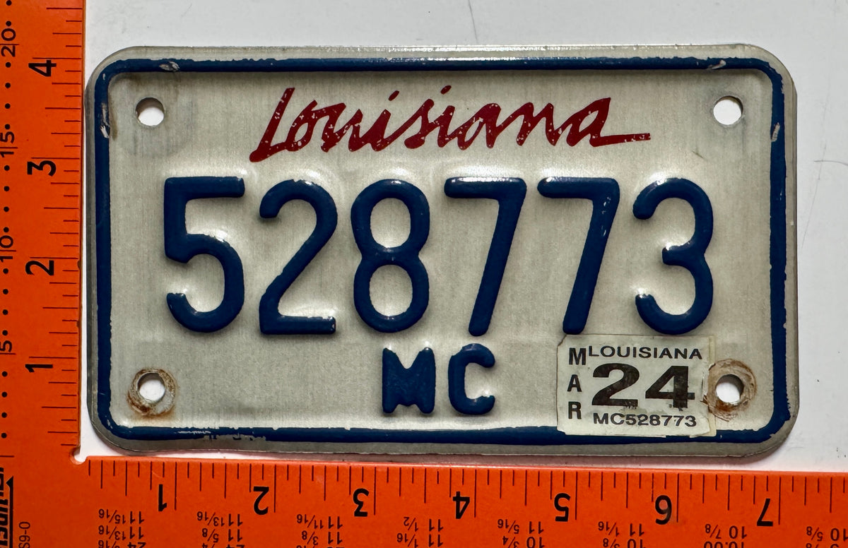 2024 Louisiana #528773 Motorcycle License Plate