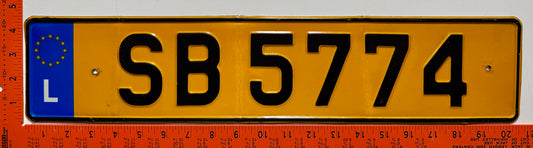 2003 series Luxembourg #SB 5774 Passenger License Plate