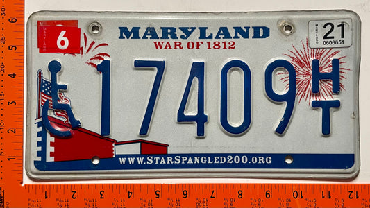 2021 Maryland #1714409 H/T Handicapped License Plate