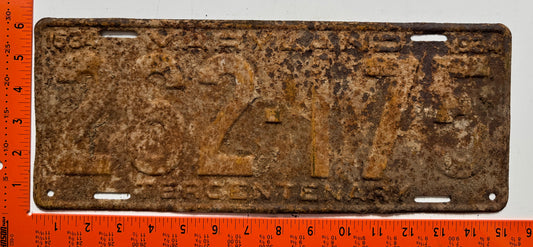 1934 Maryland #262-175 Passenger License Plate (Crafter)