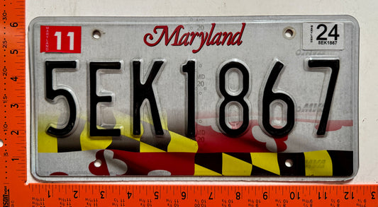 2024 Maryland #5EK1867 Passenger License Plate (Crafter)