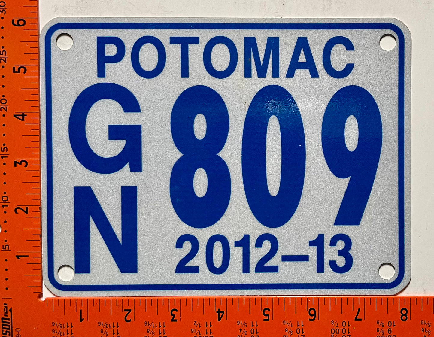 2012/2013 Maryland #G/N 809 Gill Net Fishing Permit