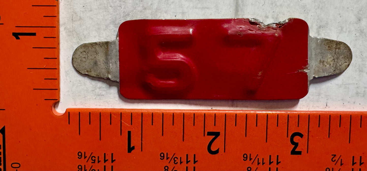 1957 Maine Passenger License Plate Date Tab