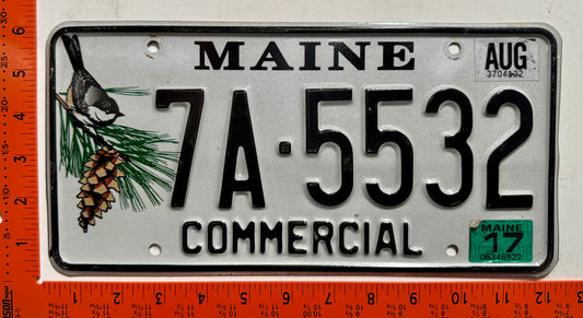 2017 Maine #7A-5532 Commercial License Plate