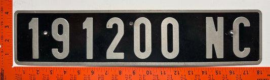 undated New Caledonia #191200 NC Passenger License Plate