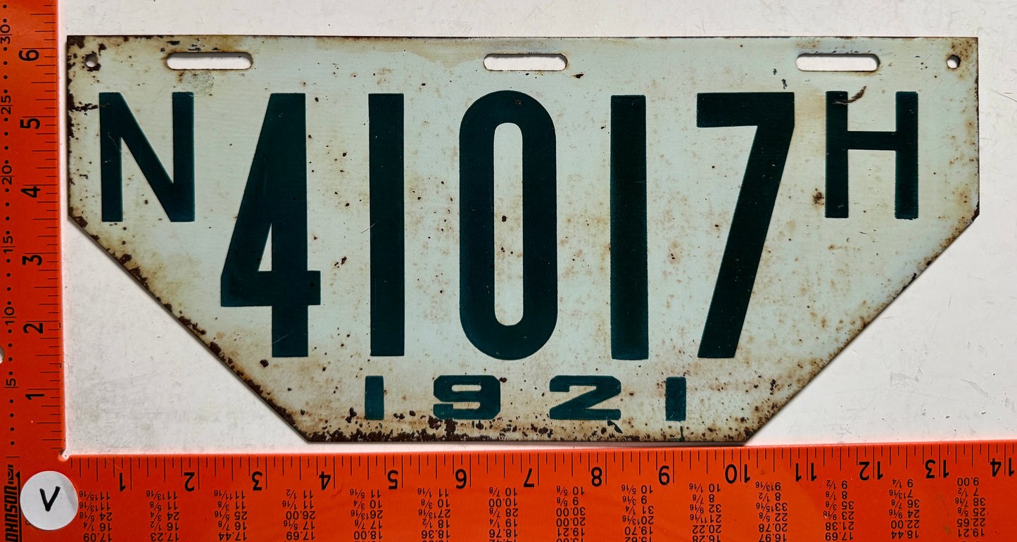 1921 New Hampshire #41017 Non-Resident License Plate