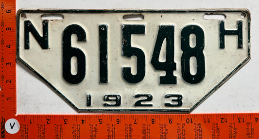 1923 New Hampshire #61548 Non-Resident License Plate