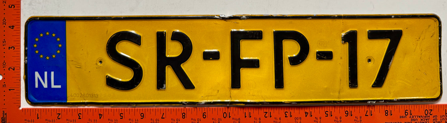 2000 series Netherlands #SR-FP-17 Passenger License Plate
