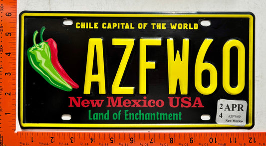 2024 New Mexico #AZFW60 Passenger Chile License Plate