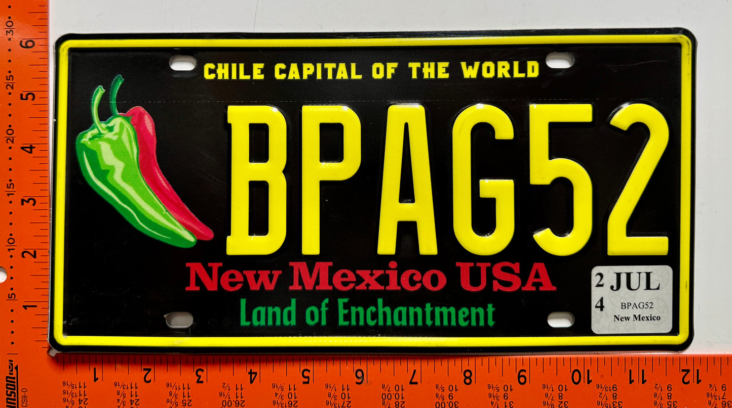 2024 New Mexico #BPAG52 Passenger Chile Pepper License Plate