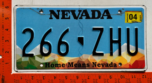 2025 Nevada #266-ZHU Passenger License Plate