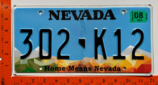 2020 Nevada #302-K12 Passenger License Plate