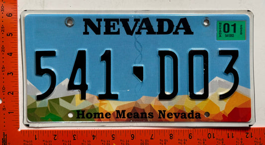 2020 Nevada #541-D03 Passenger License Plate