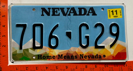 2019 Nevada #706-G29 Passenger License Plate