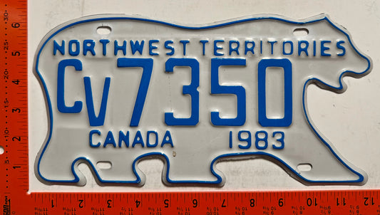 1983 Northwest Territories #CV7350 Commercial License Plate