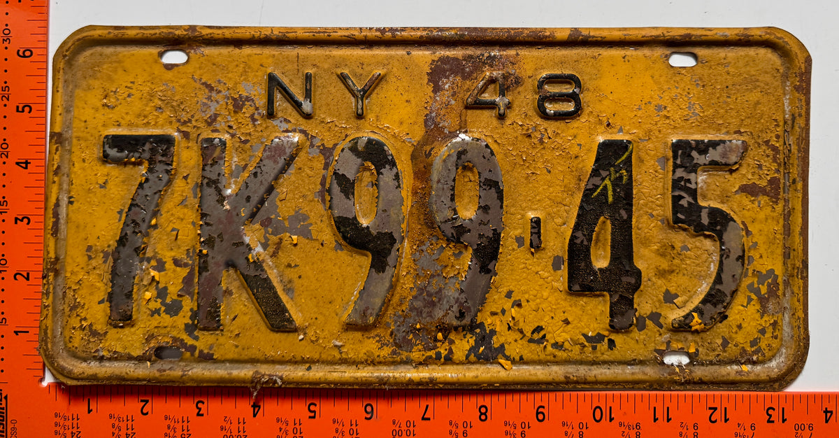 1948 New York #7K99-45 Passenger License Plate (Crafter)