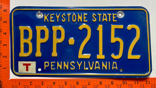 undated Pennsylvania #BPP-2152 Passenger License Plate