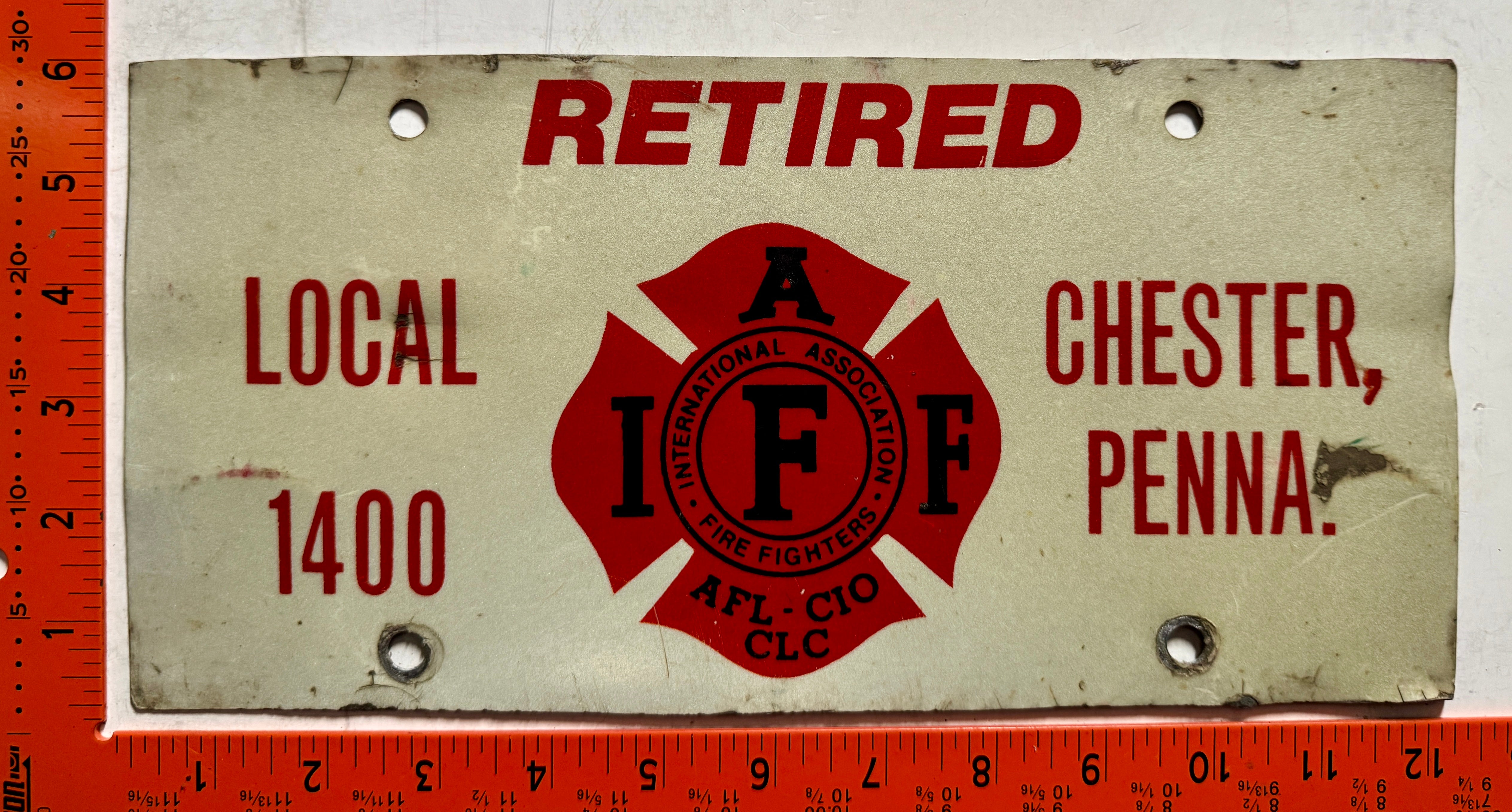 License Pl undated Pennsylvania Firefighter Booster License Plate – LicensePl8s.com