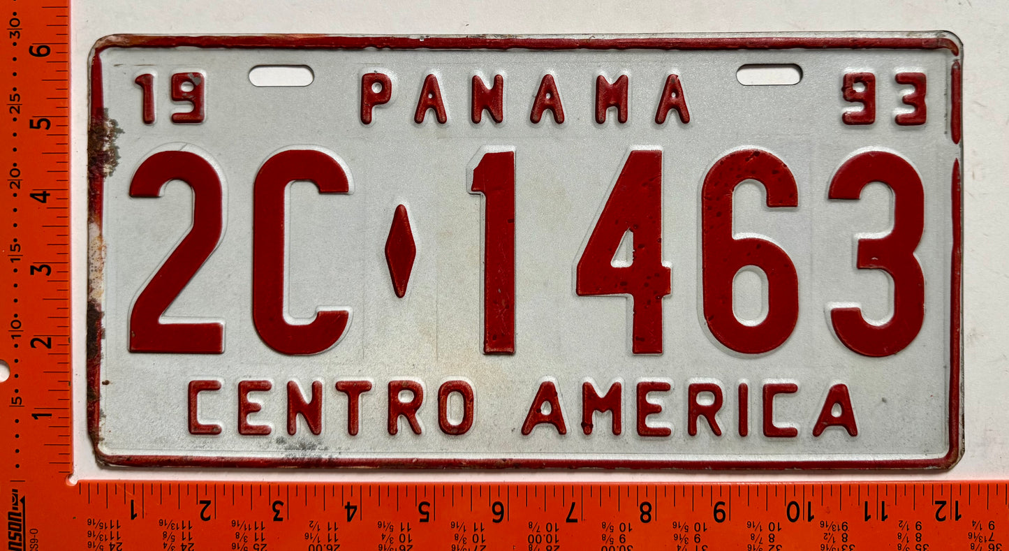 1993 Panama #2C-1463 Truck License Plate