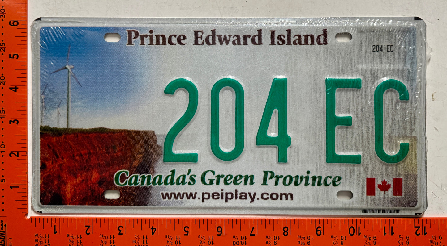 undated Prince Edward Island #204 EC Passenger License Plate