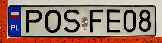 2000 series Poland #POS FE08 Passenger License Plate