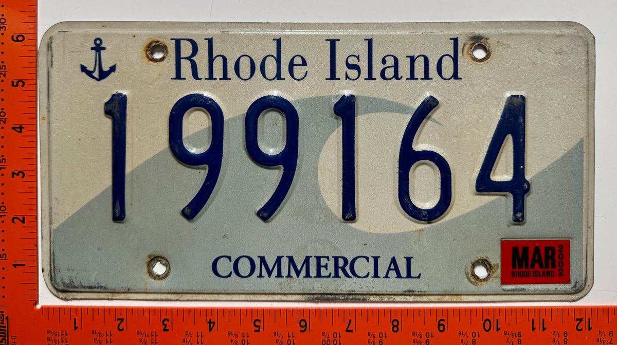 2002 Rhode Island #199164 Commercial License Plate