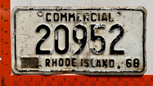 1968 Rhode Island #20952 Commercial License Plate
