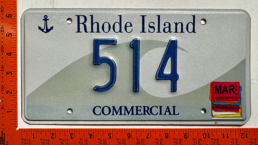2023 Rhode Island #514 Commercial License Plate