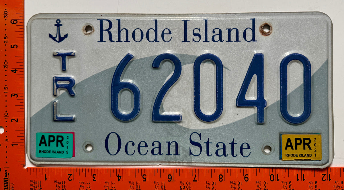 2019/2021 Rhode Island #62040 Trailer License Plate