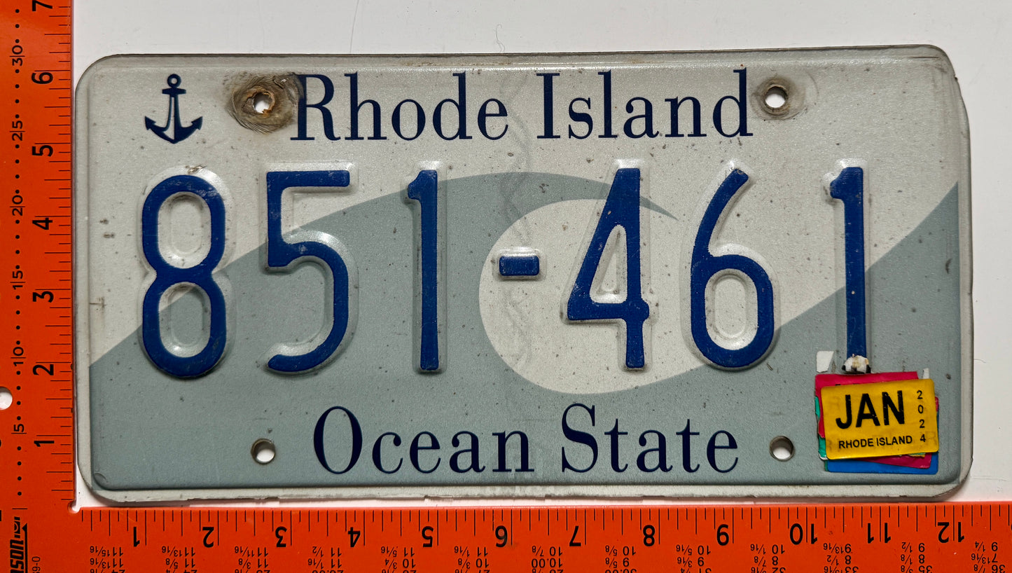 2024 Rhode Island #851-461 Passenger License Plate