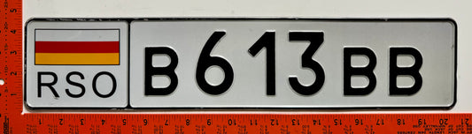 c 2007 South Ossetia #B613BB Passenger License Plate