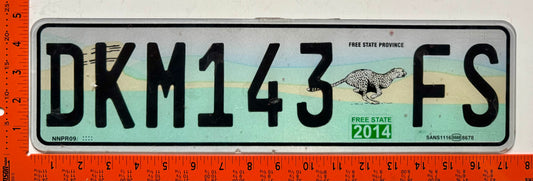 2014 South Africa #DKM143 FS Passenger License Plate