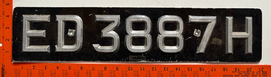undated Singapore #ED3887H Passenger License Plate