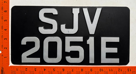 undated Singapore #SJV/2051E Passenger License Plate