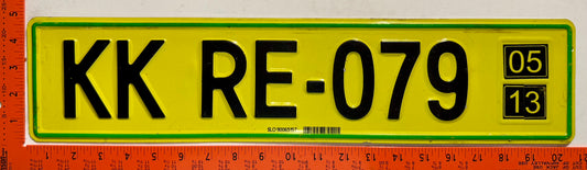 2013 Slovenia #KK RE-079 Temporary License Plate