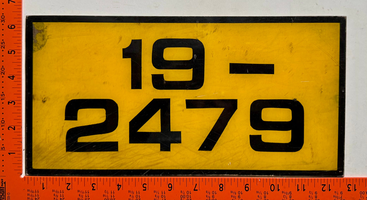 undated Sri Lanka #19-2479 Passenger License Plate