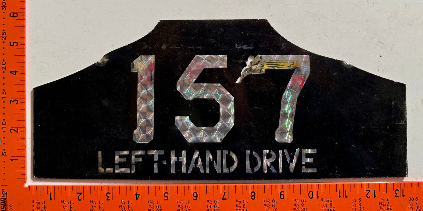 Undated St Lucia #157 Passenger License Plate