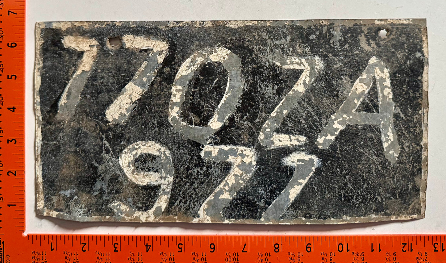 undated St Martin #770 ZA 971 Passenger License Plate
