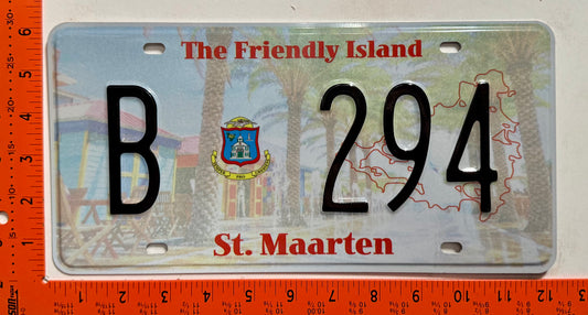 2022 St Maarten #B 294 Bus License Plate