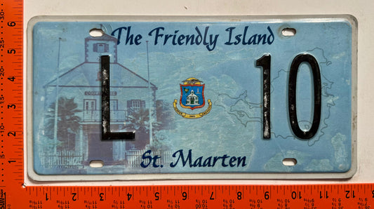 2008 St Maarten #L 10 Government License Plate