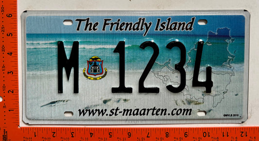 undated St Maarten #M-1234 Prototype License Plate