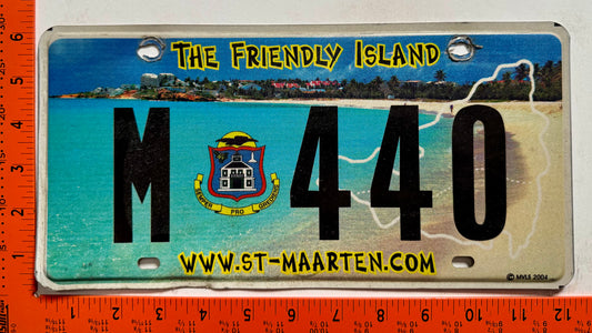 2005 St Maarten #M 440 Passenger License Plate