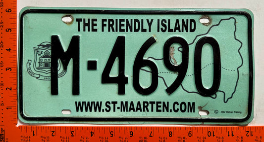 2003 base St Maarten #M-4690 Passenger License Plate