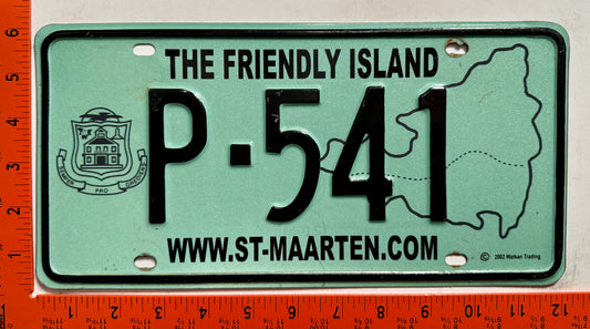 2003 base St Maarten #P-541 Passenger License Plate