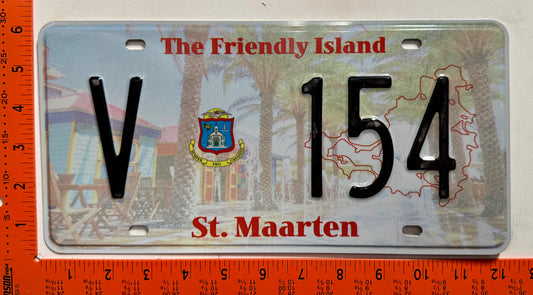 2022 St Maarten #V 154 Commercial License Plate